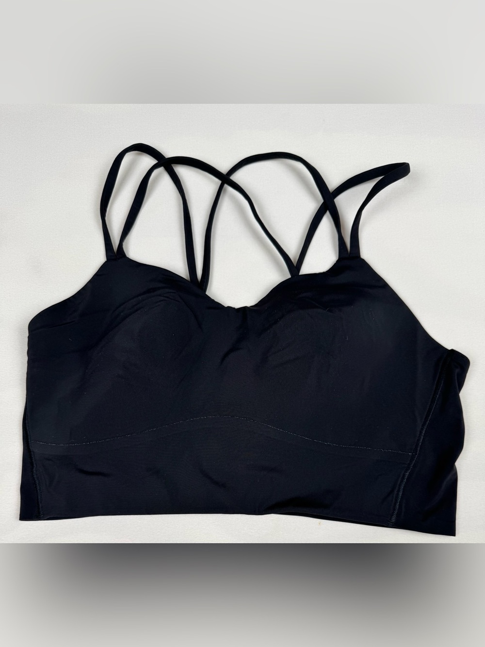 Lululemon Like a Cloud Bra Long Line *Light Support B/C Cup Black Women’s 8